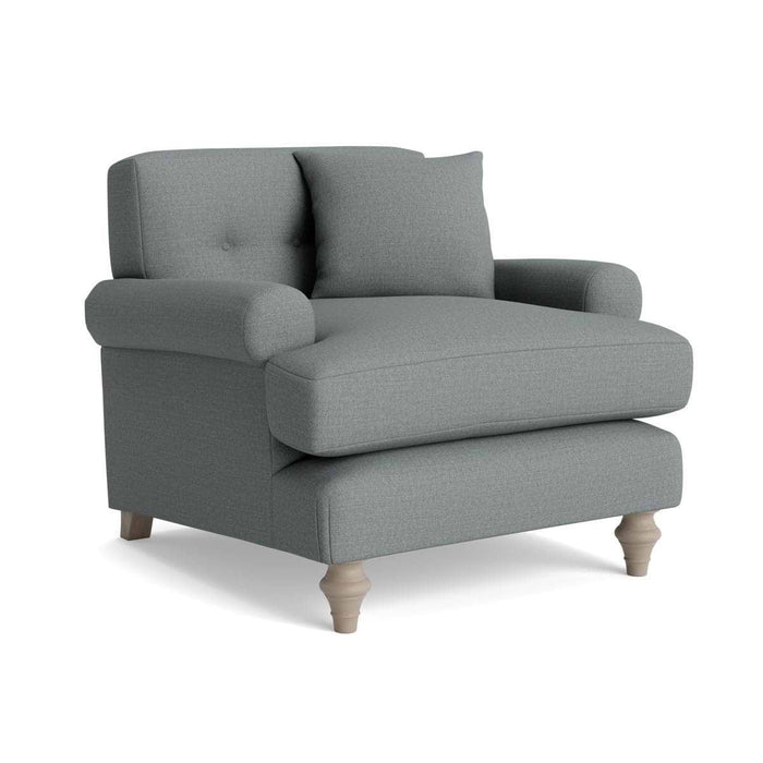 Visby Armchair â€“ Pewter Cotton Linen