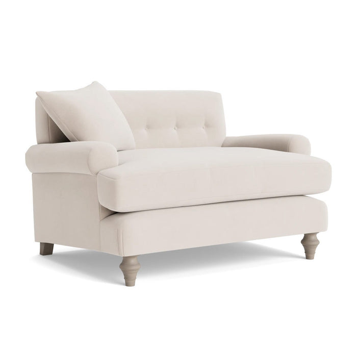 Visby Loveseat Ã¢â‚¬â€œ Chalk Velvet