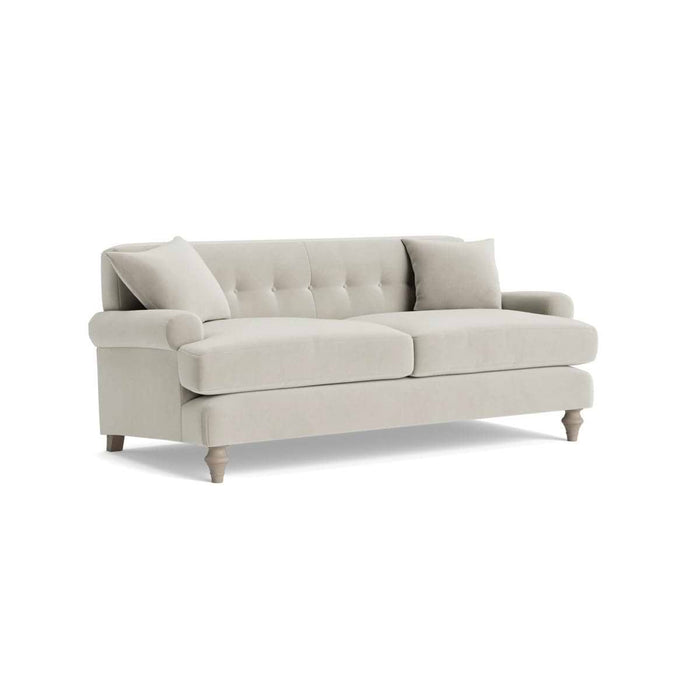 Visby Two Seater Sofa - Silver Velvet