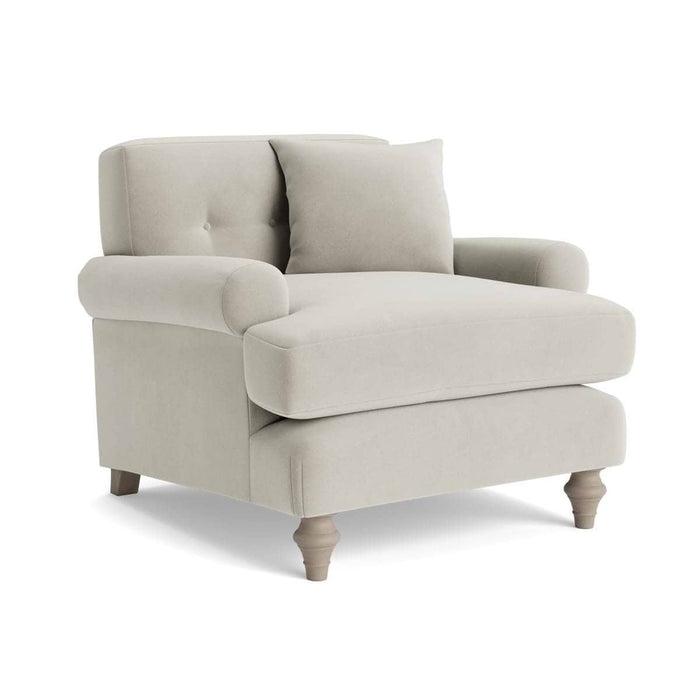 Visby Armchair - Silver Velvet