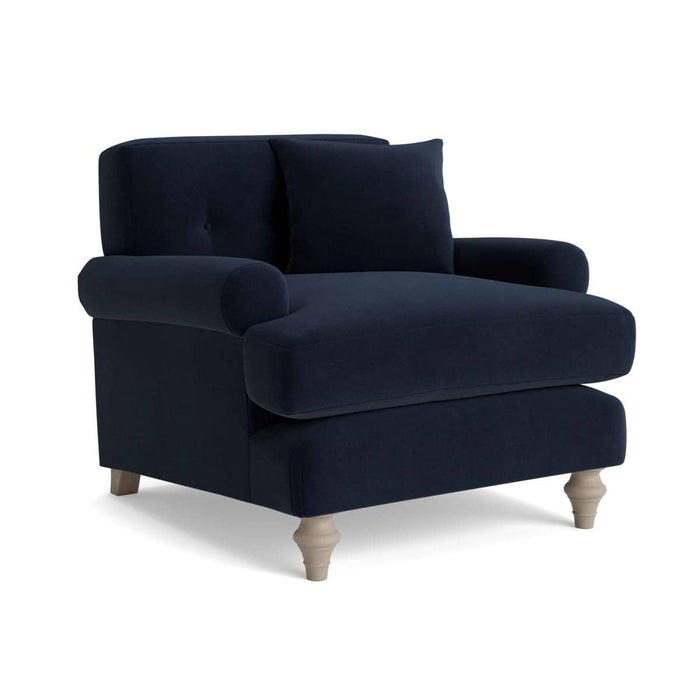 Visby Armchair - Midnight Velvet