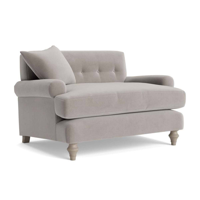 Visby Loveseat â€“ Dove Velvet