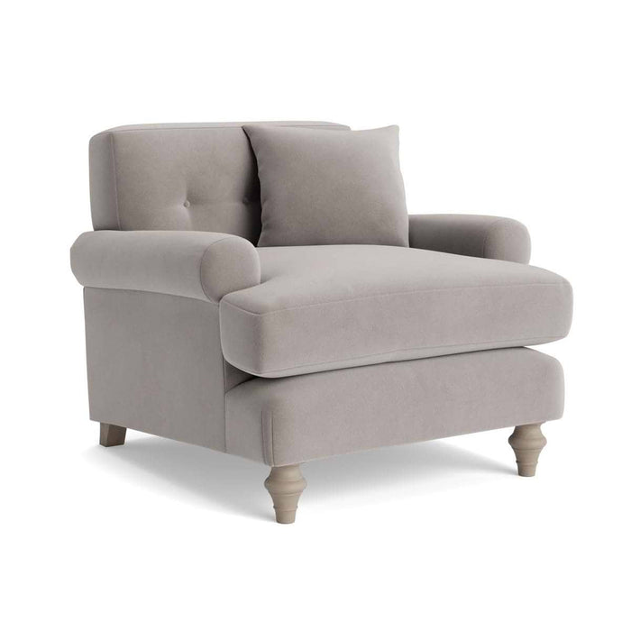 Visby Armchair â€“ Dove Velvet