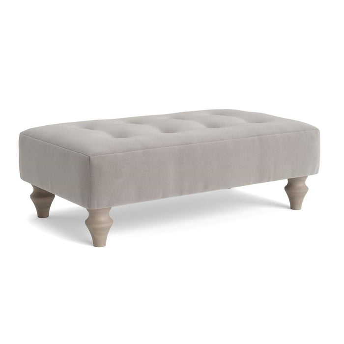 Visby Ottoman â€“ Dove Velvet