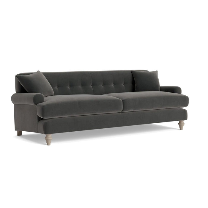 Visby Three Seater Sofa â€“ Charcoal Velvet