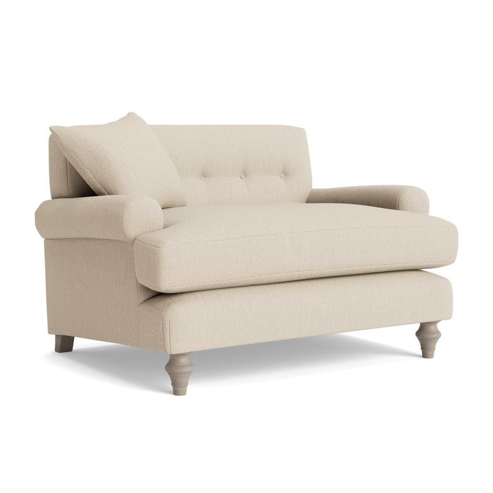 Visby Loveseat â€“ Sand Herringbone