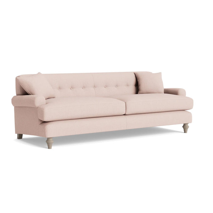 Visby Three Seater Sofa â€“ Soft Blush Herringbone
