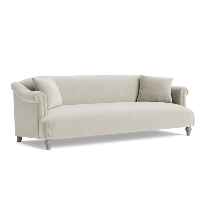 Artes Three Seater Sofa â€“ Silver Velvet
