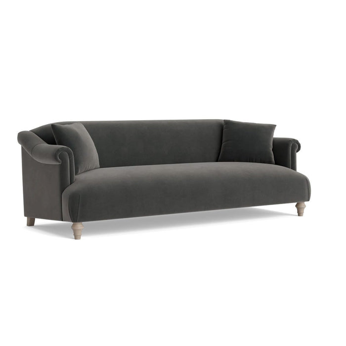 Artes Three Seater Sofa â€“ Charcoal Velvet