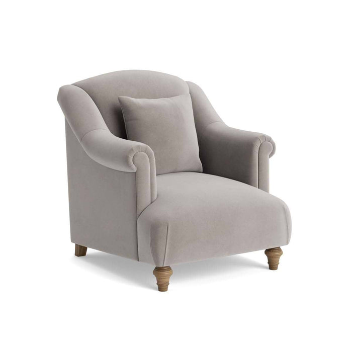 Artes Armchair â€“ Dove Velvet