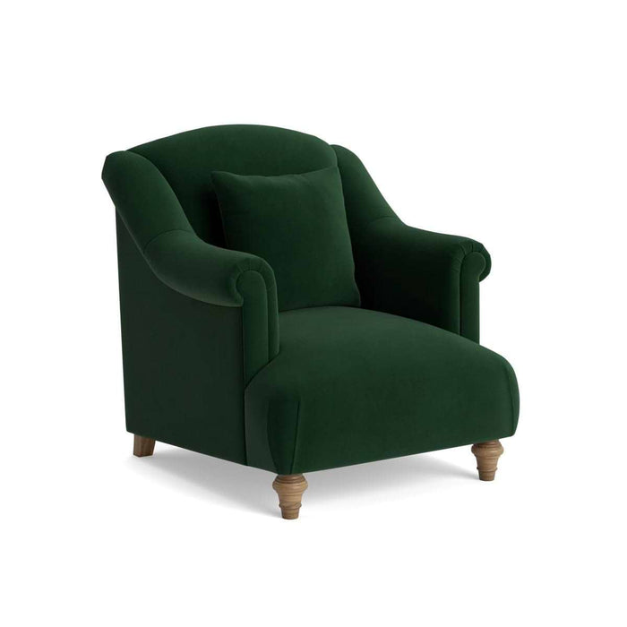 Artes Armchair â€“ Forest Green Velvet