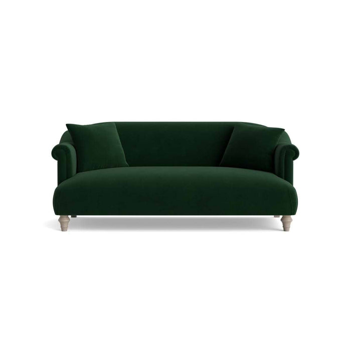 Artes Two Seater Sofa â€“ Forest Green Velvet