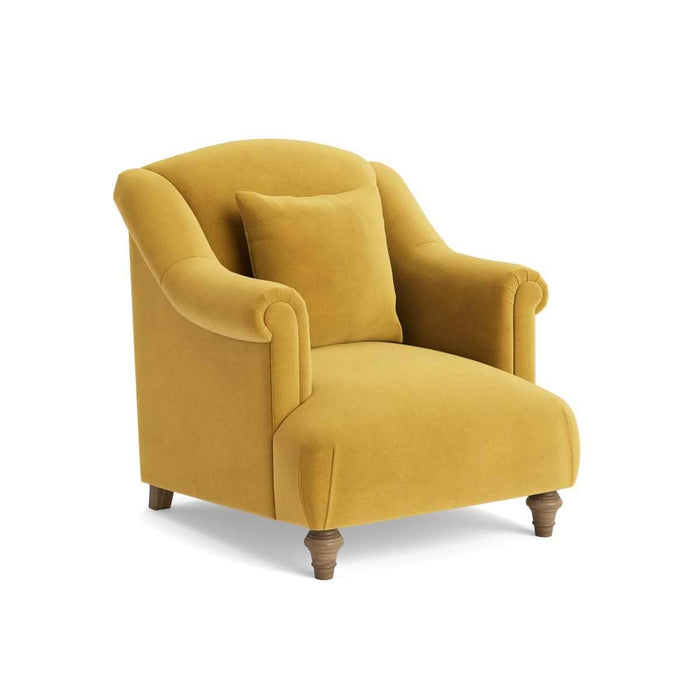 Artes Armchair Mustard Velvet