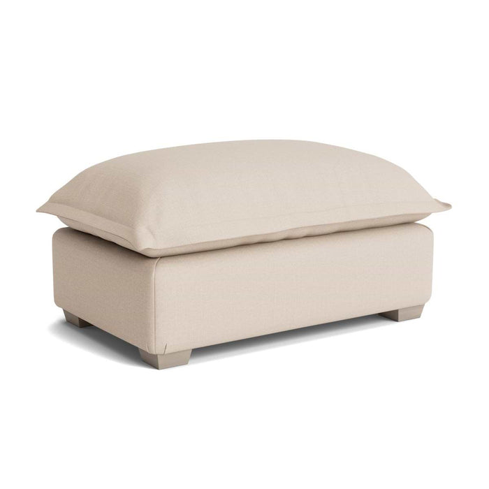Umea Ottoman Oat Cotton Linen