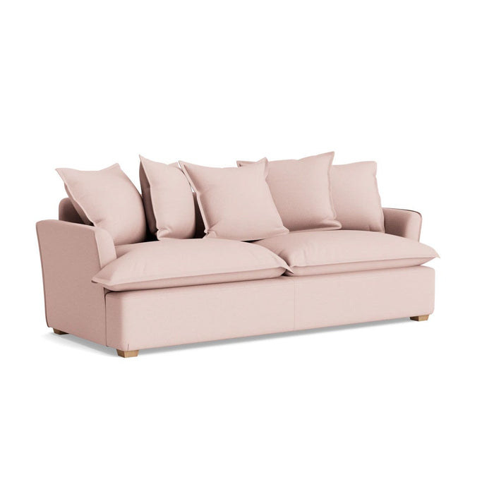 Umea Three Seater Sofa â€“ Soft Rose Cotton Linen