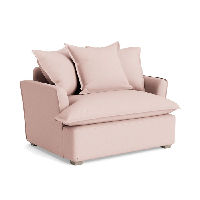 Umea Love Seat ƒ¢¢‚¬¢€œ Soft Rose Cotton Linen