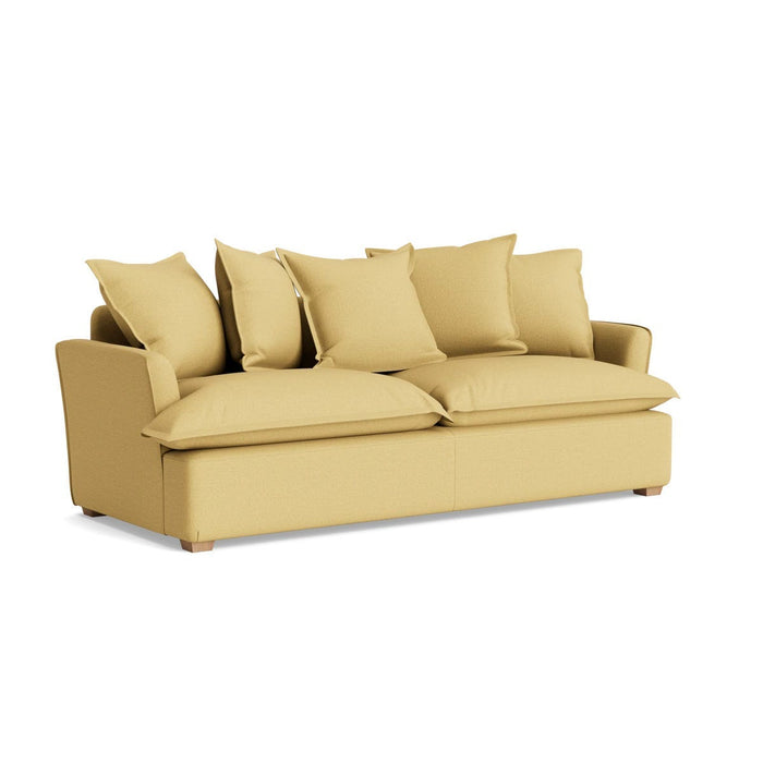 Umea Three Seater Sofa â€“ Ochre Cotton Linen