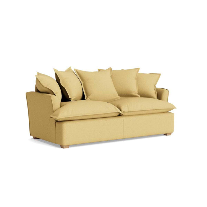 Umea Two Seater Sofa Ochre Cotton Linen