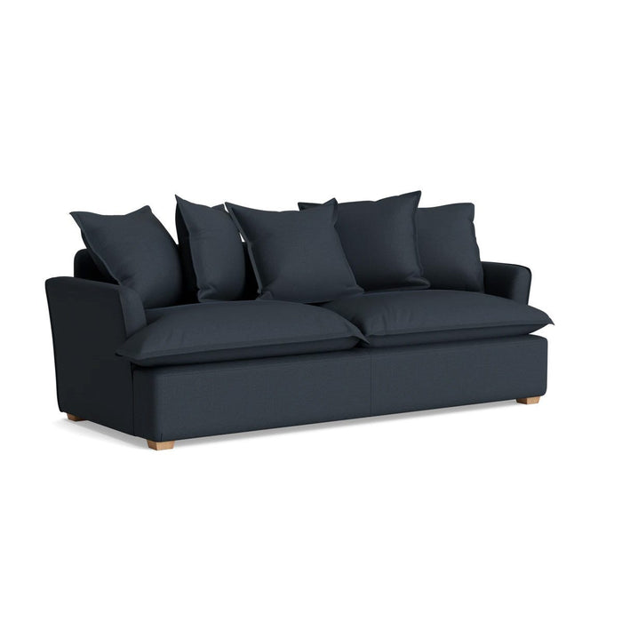 Umea Three Seater Sofa - Nordic Blue Cotton Linen