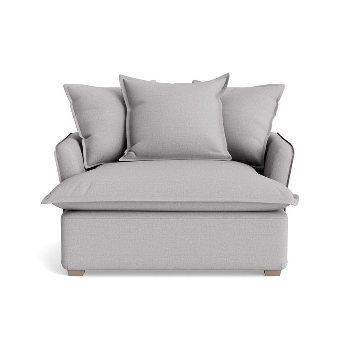 Umea Love Seat Ã¢â‚¬â€œ Smoke Cotton Linen