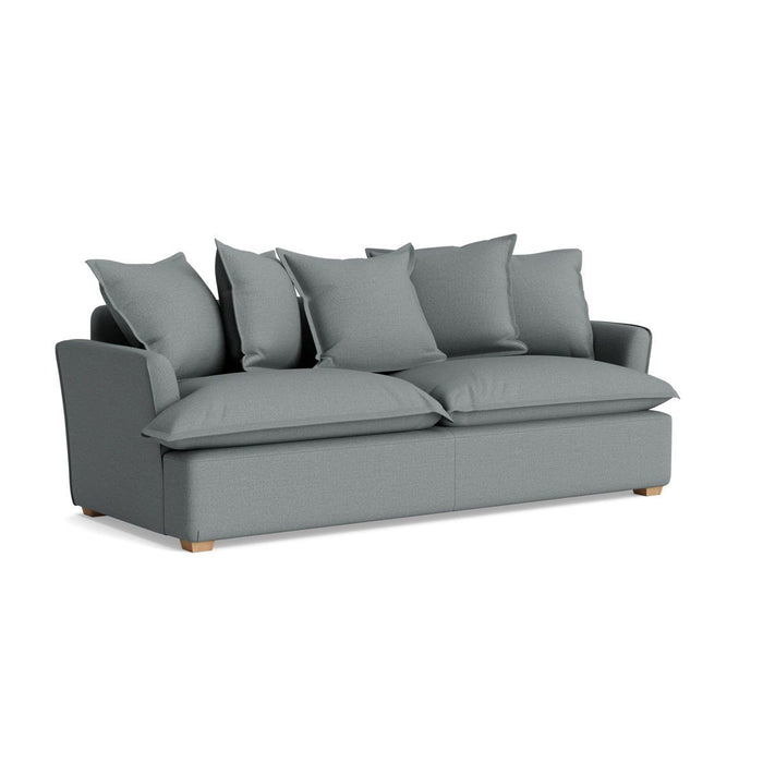 Umea Three Seater Sofa Pewter Cotton Linen