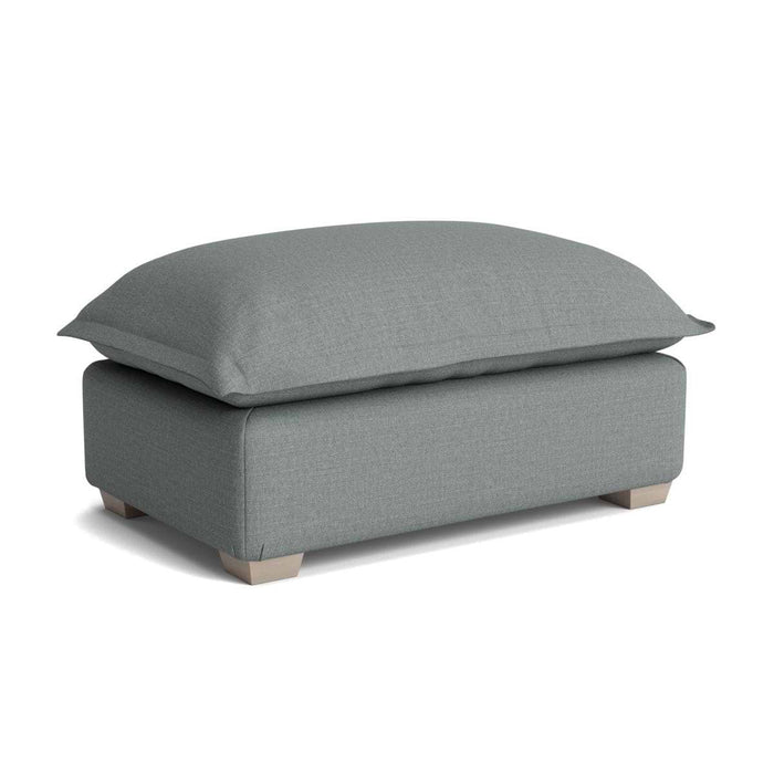 Umea Ottoman â€“ Pewter Cotton Linen