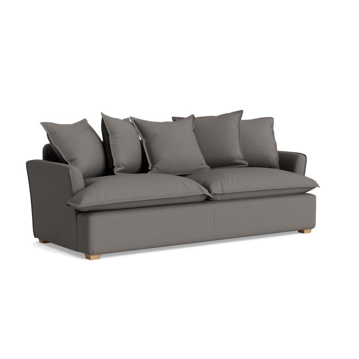 Umea Three Seater Sofa â€“ Steel Cotton Linen