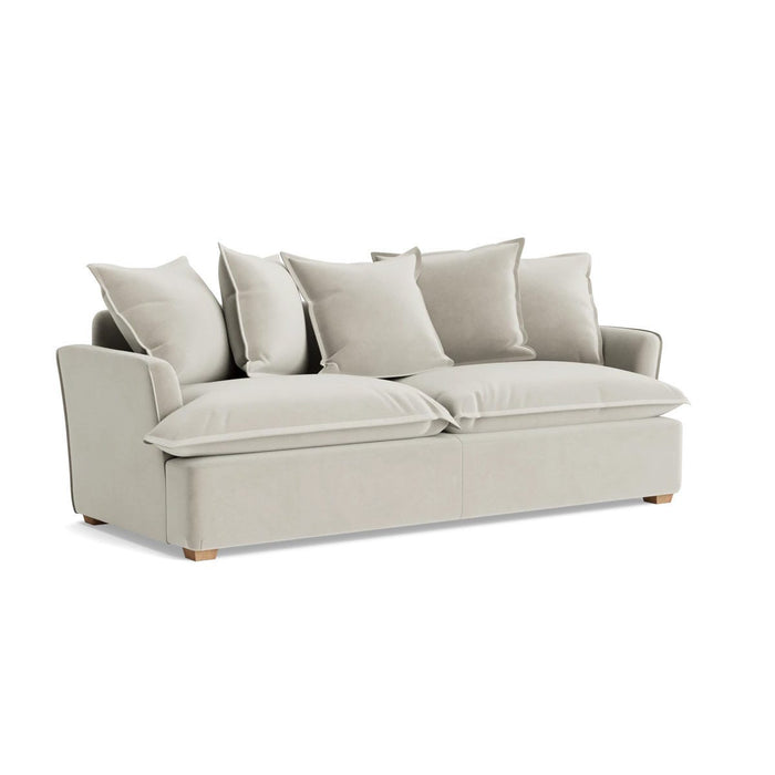 Umea Three Seater Sofa - Silver Velvet