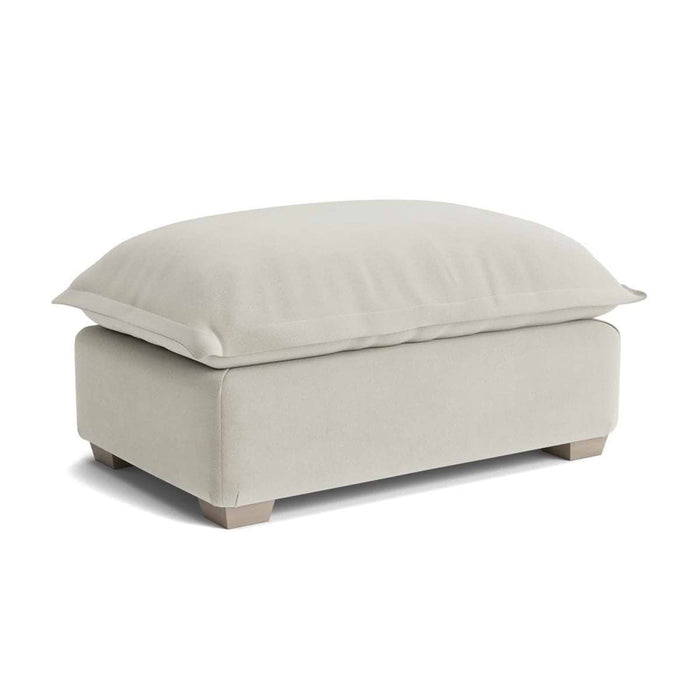Umea Ottoman - Silver Velvet