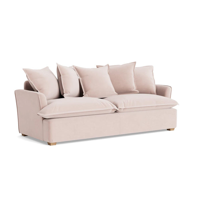 Umea Three Seater Sofa Vintage Rose Velvet