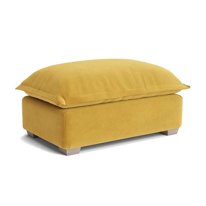 Umea Ottoman Mustard Velvet