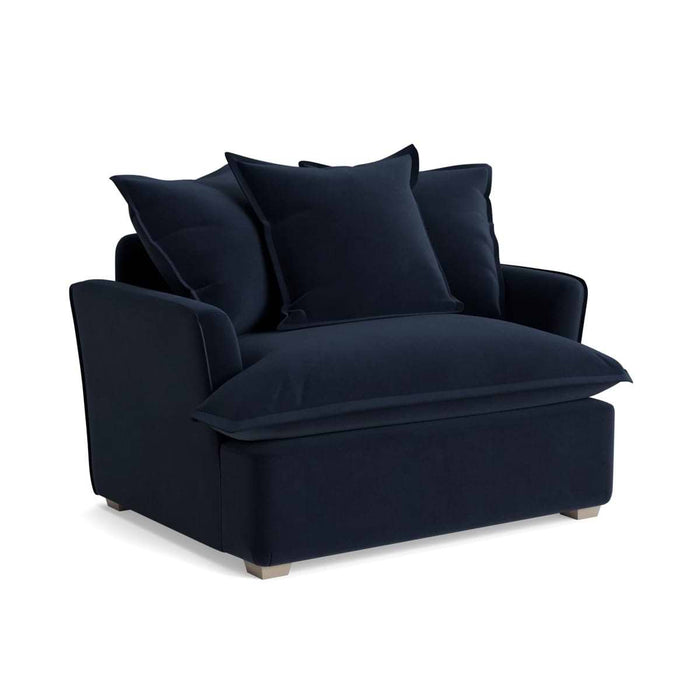 Umea Love Seat - Midnight Velvet