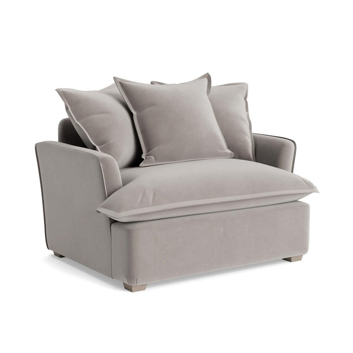 Umea Love Seat Ã¢â‚¬â€œ Dove Velvet