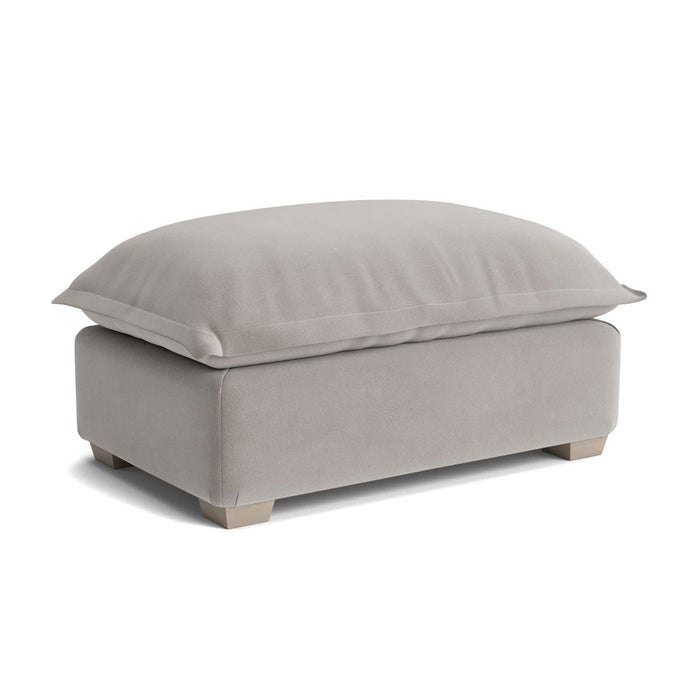 Umea Ottoman â€“ Dove Velvet