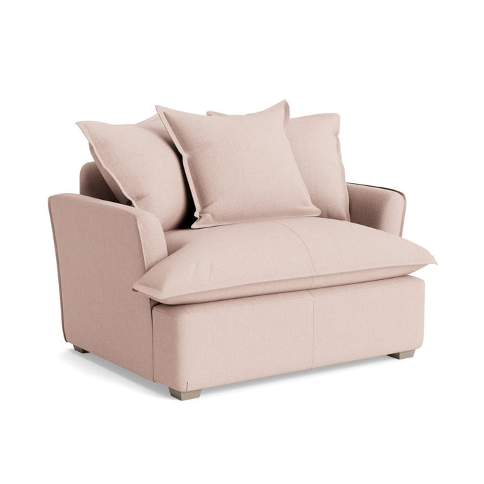 Umea Love Seat Ã¢â‚¬â€œ Soft Blush Herringbone
