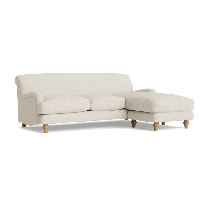 Reine Chaise Right Hand Facing Sofa Natural Boucle