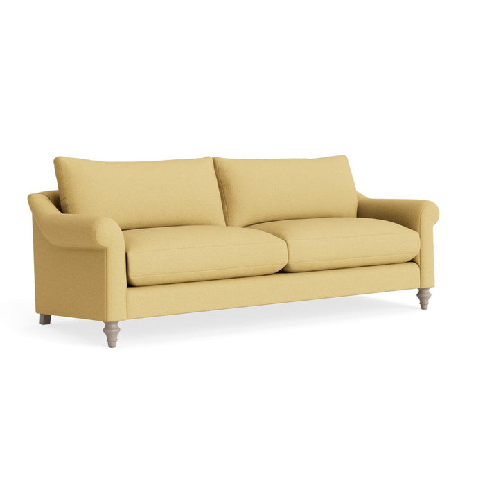 Kalmar Three Seater Sofa Ã¢â‚¬â€œ Ochre Cotton Linen
