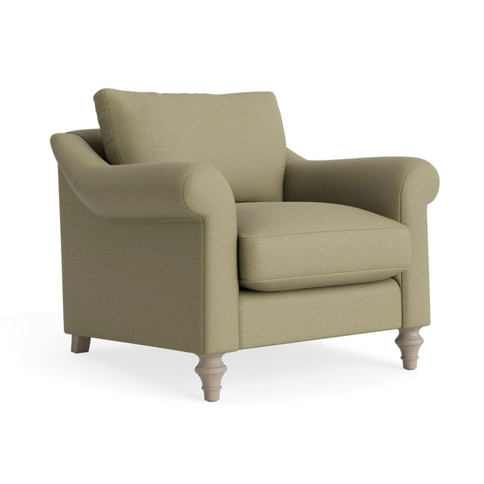 Kalmar Armchair ƒ¢¢‚¬¢€œ Vintage Olive Cotton Linen