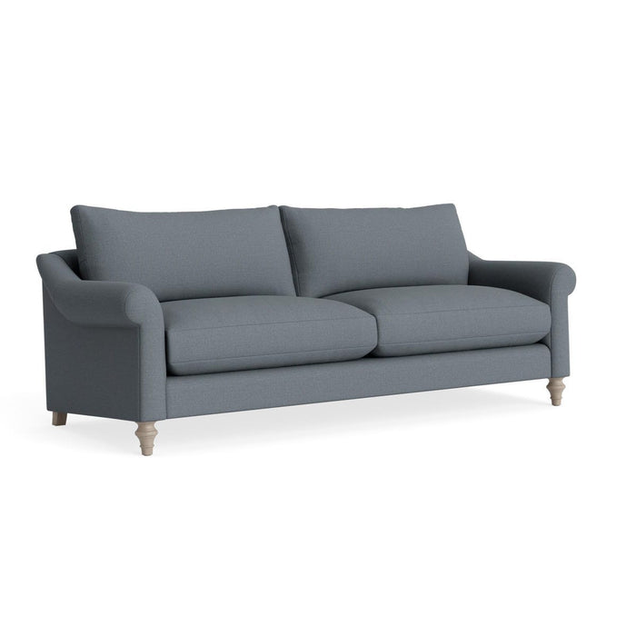Kalmar Three Seater Sofa Ã¢â‚¬â€œ Pebble Blue Cotton Linen