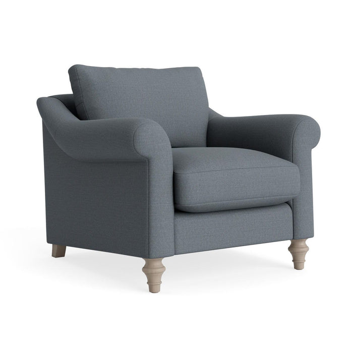 Kalmar Armchair Ã¢â‚¬â€œ Pebble Blue Cotton Linen