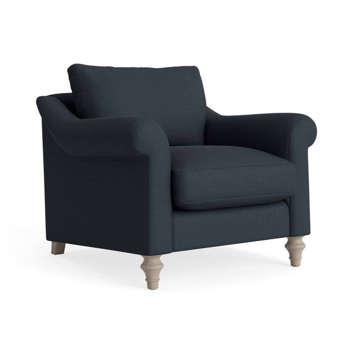 Kalmar Armchair Ã¢â‚¬â€œ Nordic Blue Cotton Linen