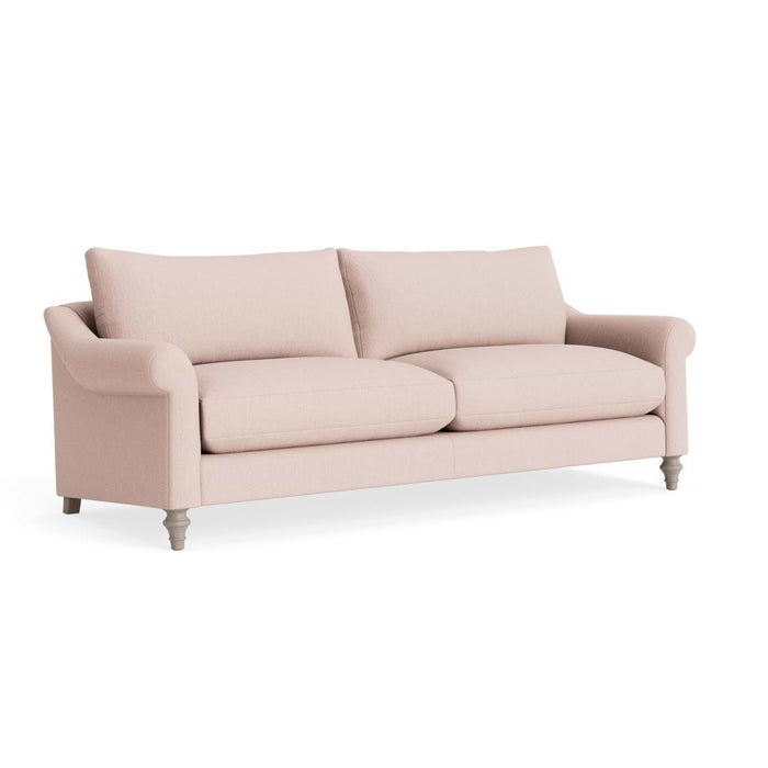 Kalmar Three Seater Sofa Soft Blush Herringbone