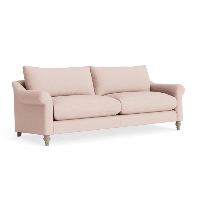 Kalmar Three Seater Sofa Ã¢â‚¬â€œ Soft Blush Herringbone