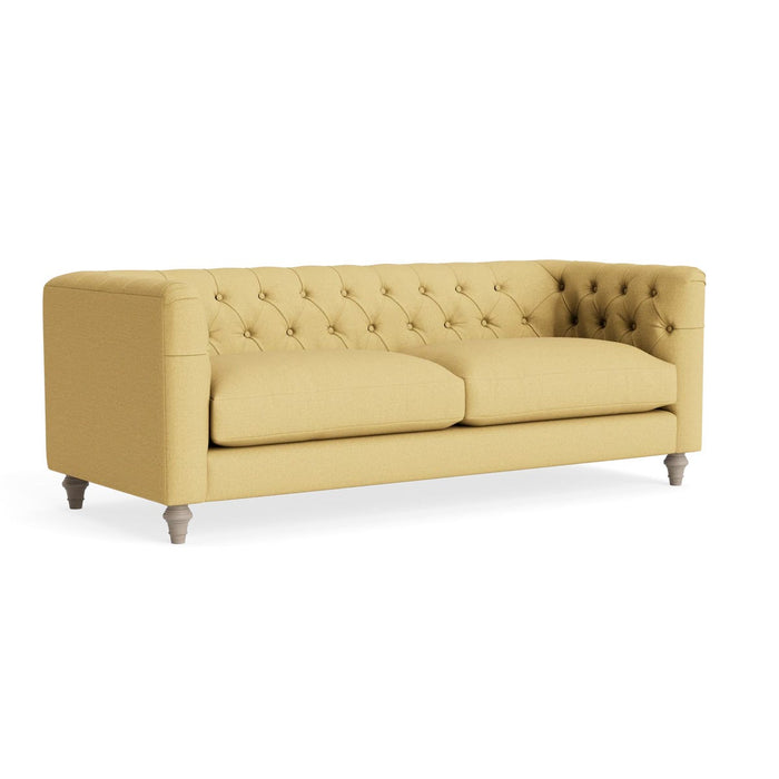 Sarnia Three Seater Sofa Ochre Cotton Linen