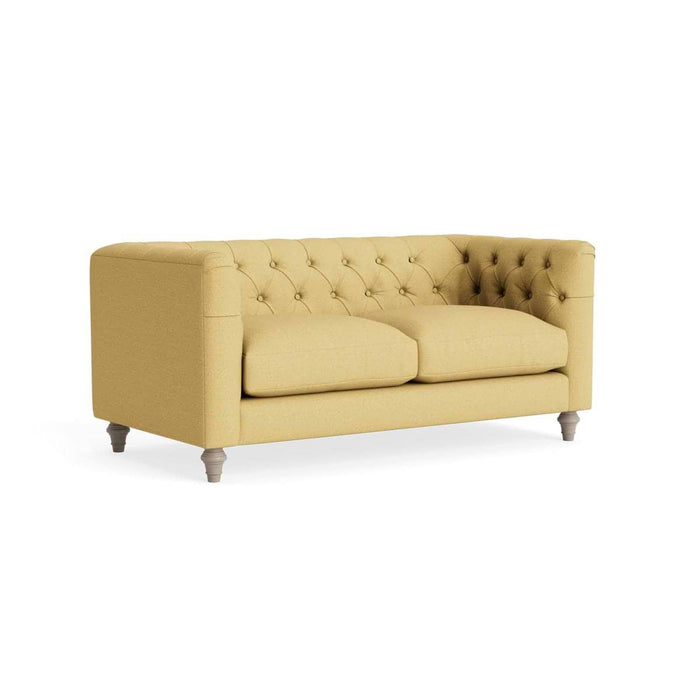 Sarnia Two Seater Sofa â€“ Ochre Cotton Linen
