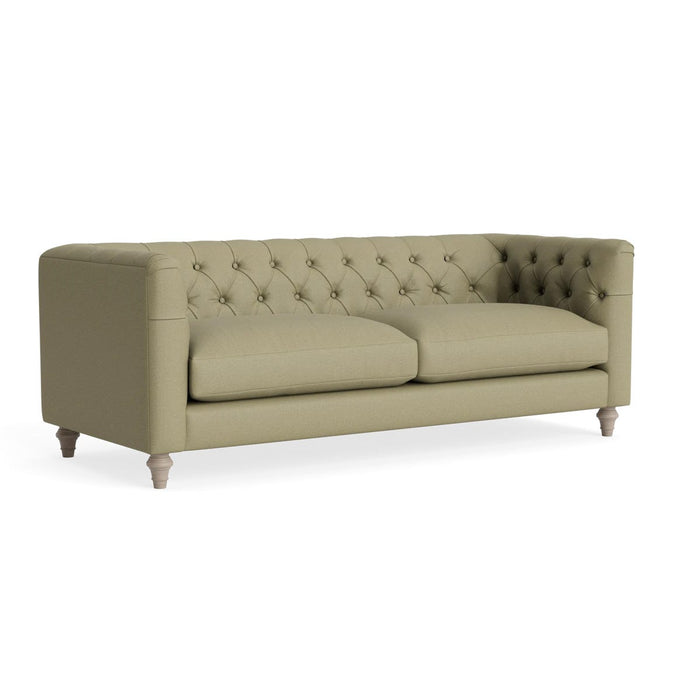 Sarnia Three Seater Sofa Vintage Olive Cotton Linen