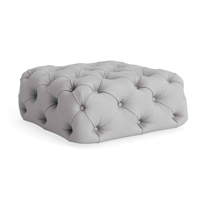 Sarnia Ottoman â€“ Smoke Cotton Linen