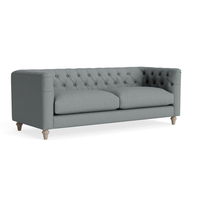 Sarnia Three Seater Sofa Pewter Cotton Linen