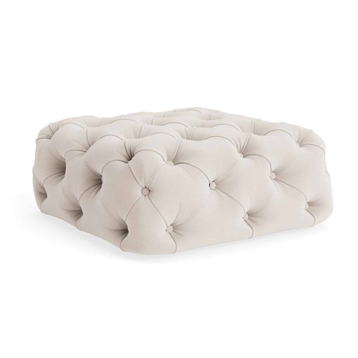 Sarnia Ottoman Chalk Velvet