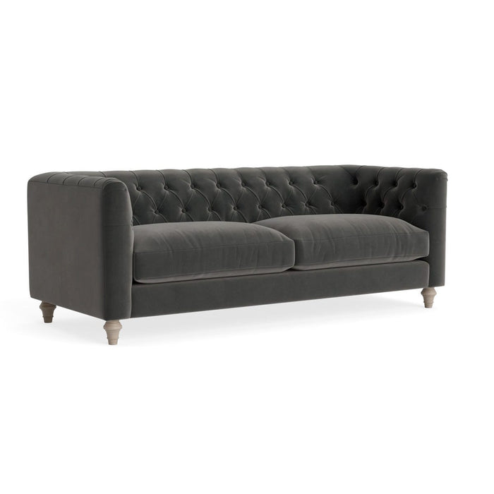 Sarnia Three Seater Sofa â€“ Charcoal Velvet